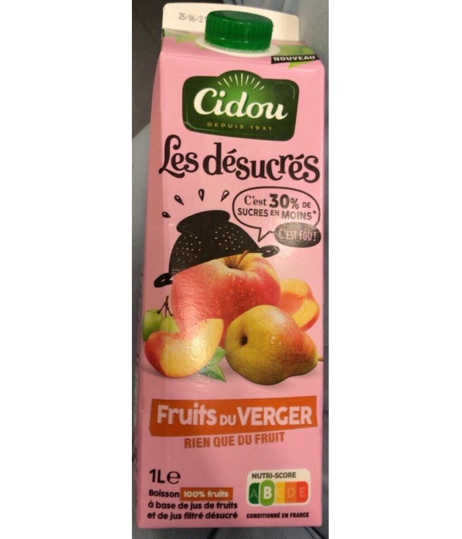 JUS DE FRUITS DESUCRES DU VERGER 1L JUS DE FRUITS DESUCRES DU VERGER 1L