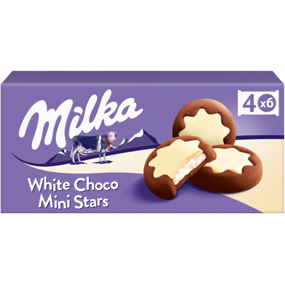 WHITE CHOCO MINI STARS 150G