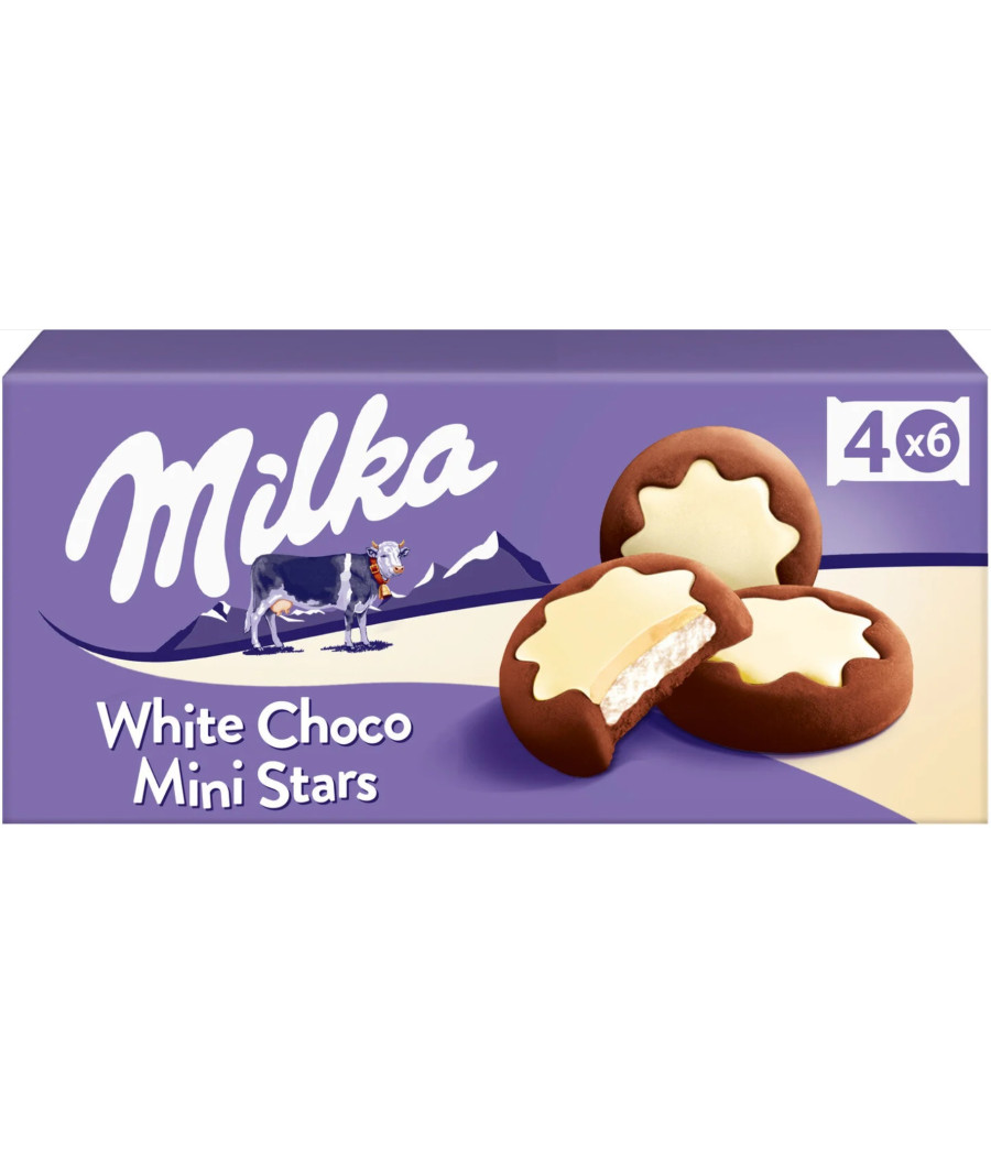 WHITE CHOCO MINI STARS 150G WHITE CHOCO MINI STARS 150G