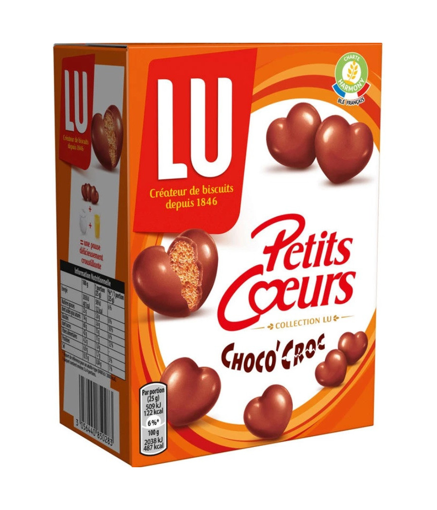 PETITS COEURS CHOCO'CROC 90G PETITS COEURS CHOCO'CROC 90G