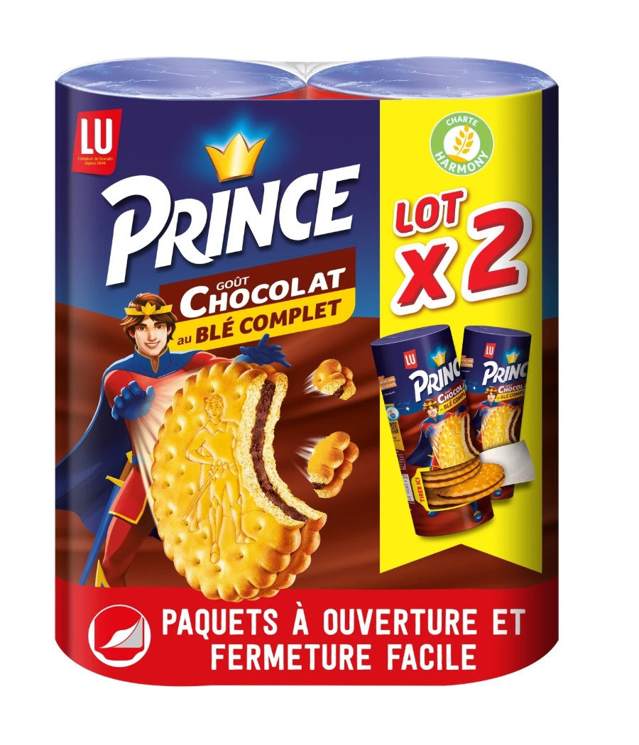 PRINCE, BISCUITS FOURRES PARFUM CHOCOLAT 300G 2 PRINCE, BISCUITS FOURRES PARFUM CHOCOLAT 300G 2