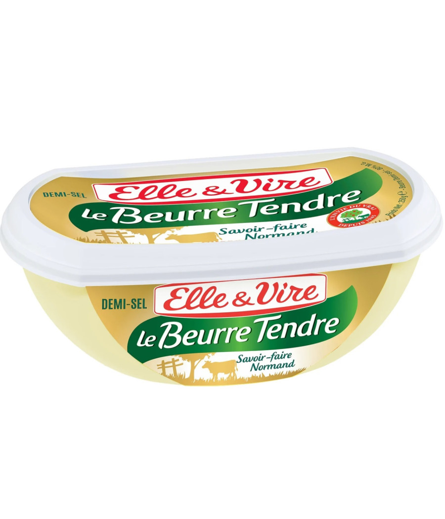 LE BEURRE TENDRE DEMI-SEL BARQUETTE 250 G LE BEURRE TENDRE DEMI-SEL BARQUETTE 250 G