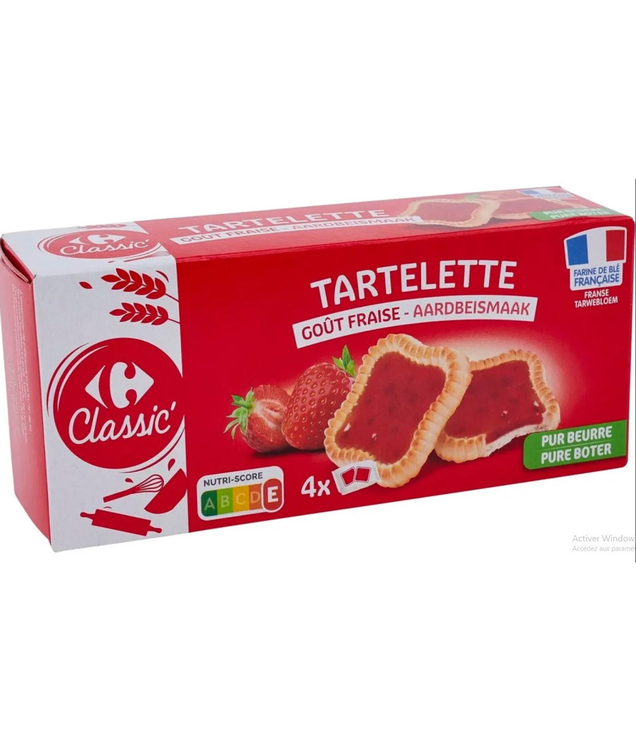 TARTELETTES GOUT FRAISE CLASSIC 127G TARTELETTES GOUT FRAISE CLASSIC 127G