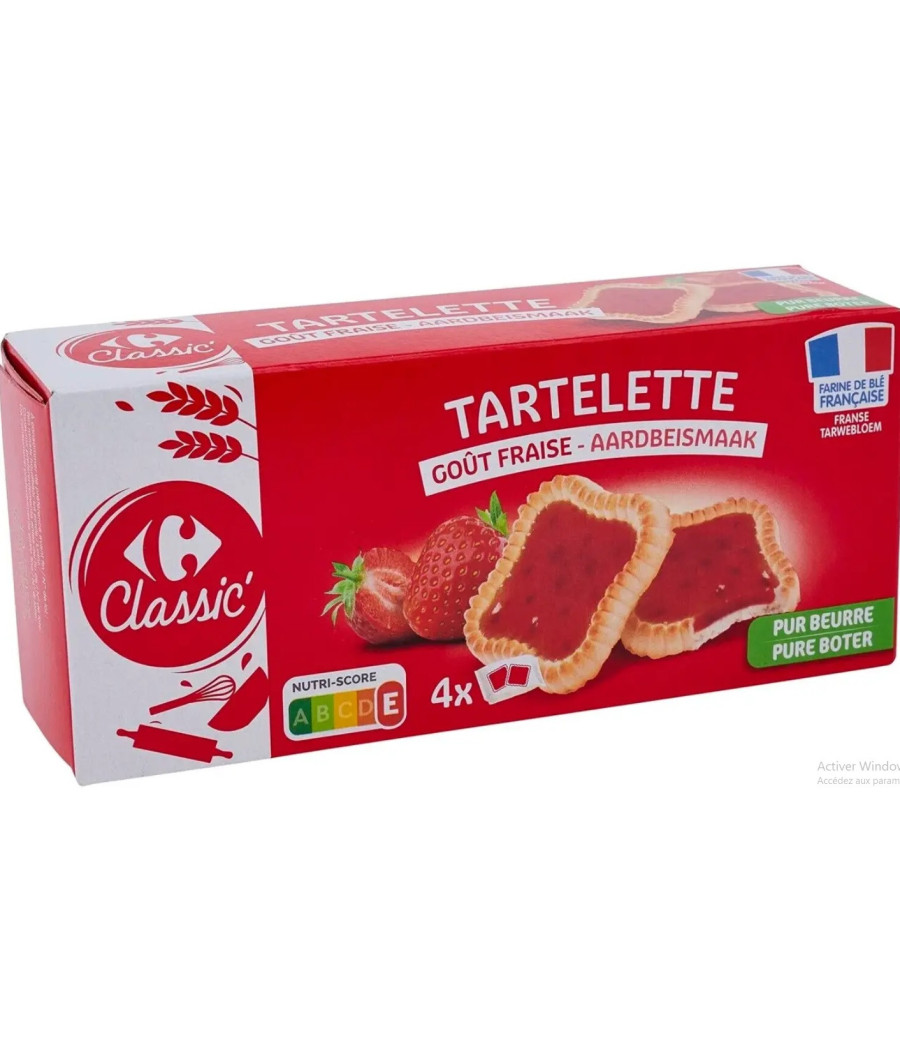 TARTELETTES GOUT FRAISE CLASSIC 127G TARTELETTES GOUT FRAISE CLASSIC 127G