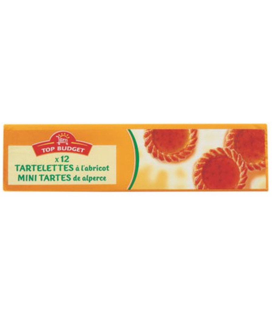 TARTELETTES A L'ABRICOT TOP BUDGET 200G TARTELETTES A L'ABRICOT TOP BUDGET 200G
