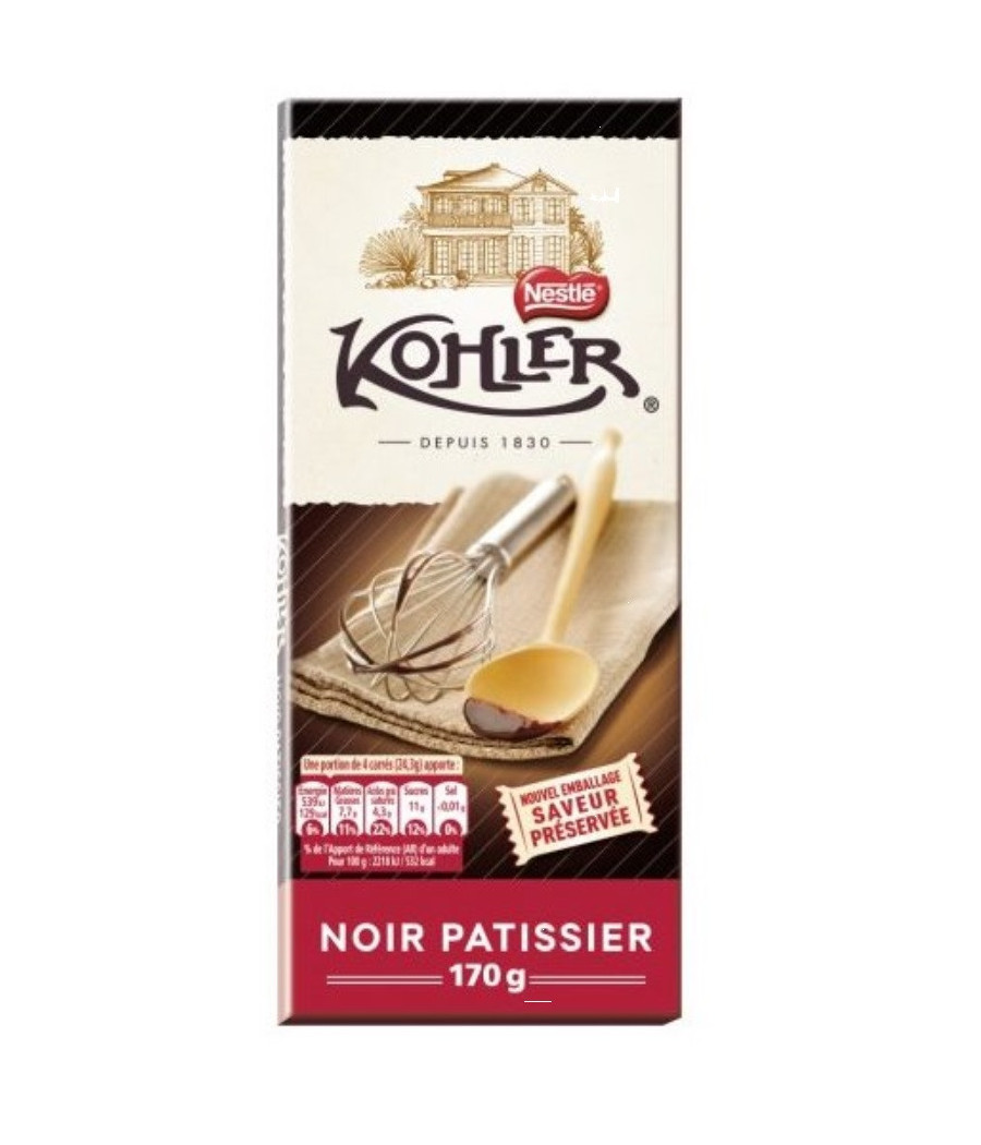 CHOCOLAT NOIR PATISSIER 170 G CHOCOLAT NOIR PATISSIER 170 G
