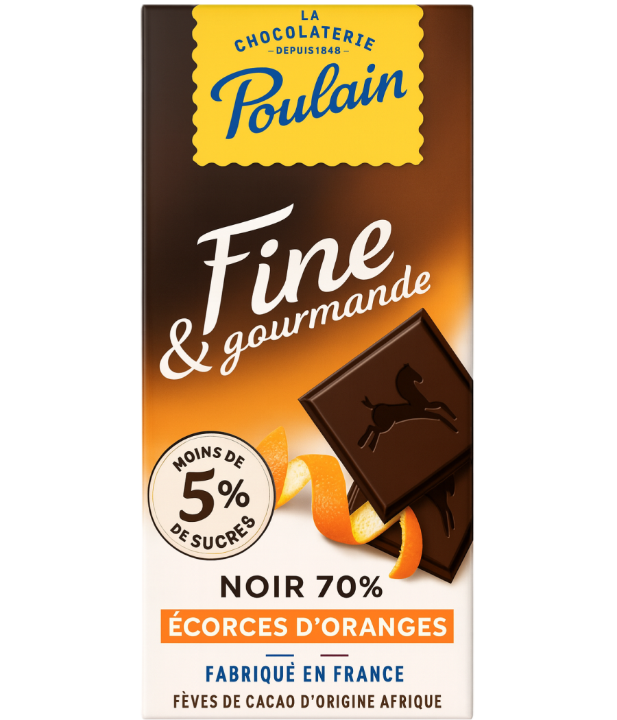 TABLETTE DE CHOCOLAT FINE & GOURMANDE POULAIN 100G TABLETTE DE CHOCOLAT FINE & GOURMANDE POULAIN 100G