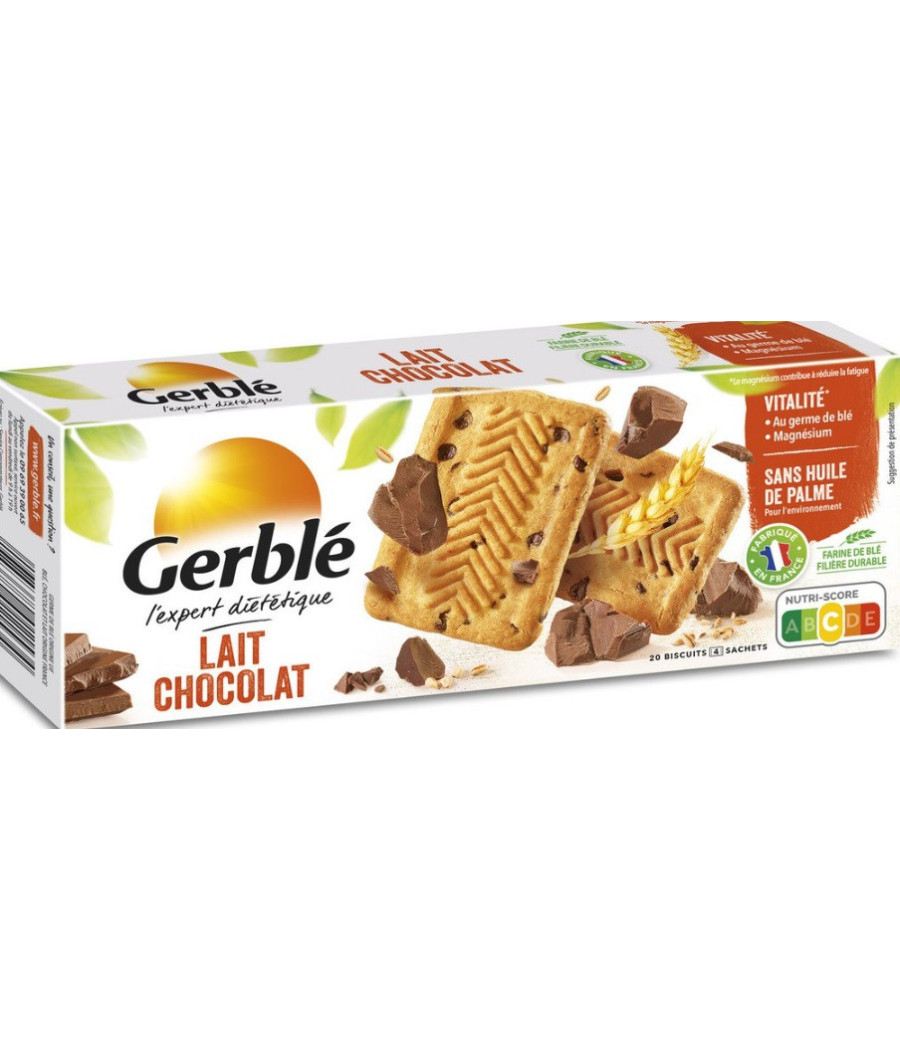 BISCUIT LAIT CHOCOLAT GERBLE 230G BISCUIT LAIT CHOCOLAT GERBLE 230G