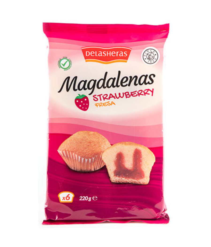 BISCUIT MAGDALENAS STRAWBERRY FRAISE 220G BISCUIT MAGDALENAS STRAWBERRY FRAISE 220G