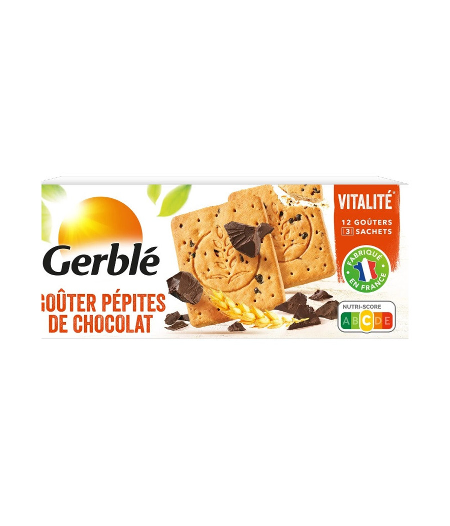 GOUTER PEPITES DE CHOCOLAT 3 SACHETS DE 4 BISCUITS, 250G GOUTER PEPITES DE CHOCOLAT 3 SACHETS DE 4 BISCUITS, 250G