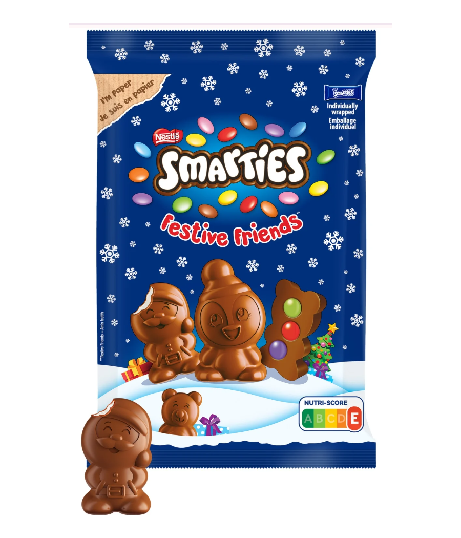 MOULAGE CHOCOLAT MINI-FIGURINE DE NOEL SMARTIES  147G MOULAGE CHOCOLAT MINI-FIGURINE DE NOEL SMARTIES  147G