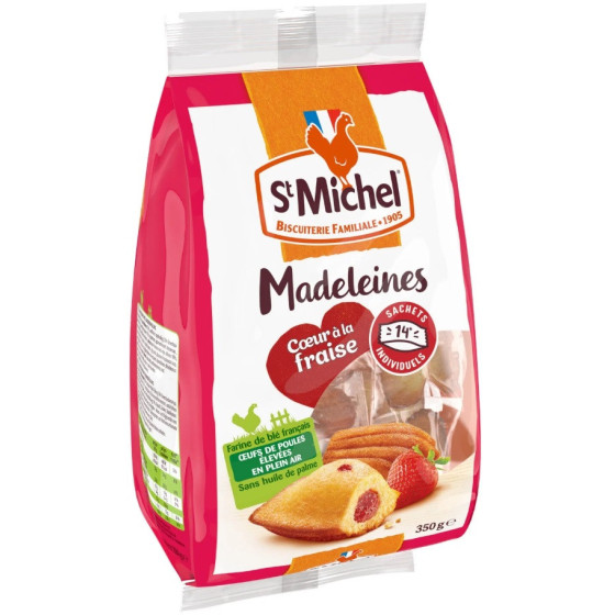 MADELEINES FRAISES STMICHEL 350G