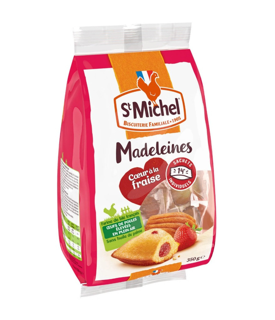 MADELEINES FRAISES STMICHEL 350G MADELEINES FRAISES STMICHEL 350G