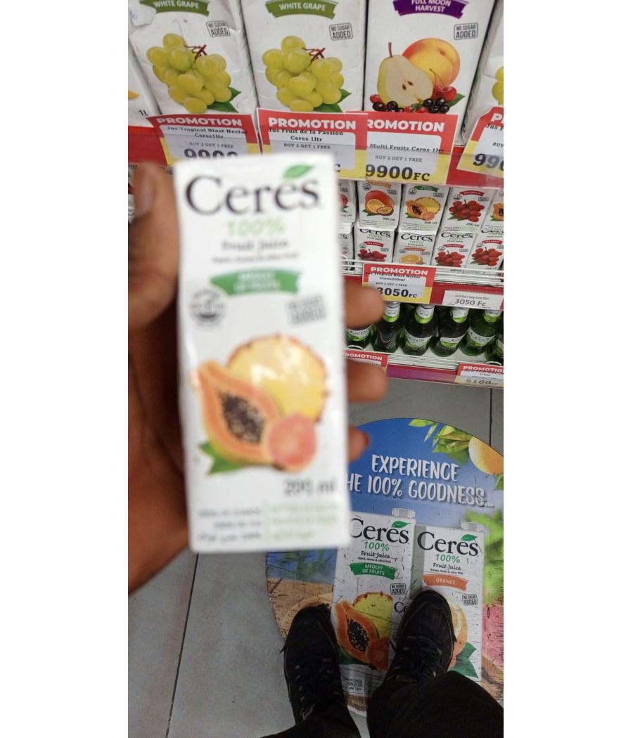 JUS DE FRUITS CERES COCKTAIL MULTIFRUITS 25CL JUS DE FRUITS CERES COCKTAIL MULTIFRUITS 25CL