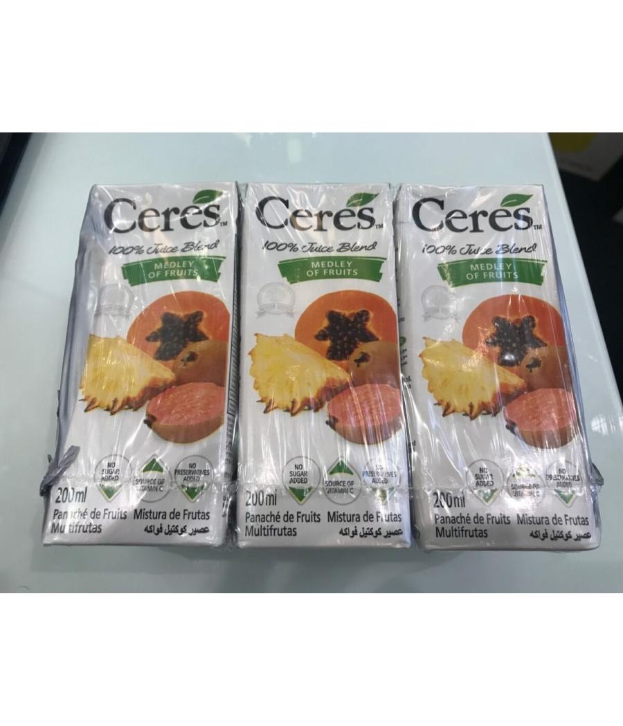 JUS DE FRUITS CERES COCKTAIL MULTIFRUITS 6 X 20CL JUS DE FRUITS CERES COCKTAIL MULTIFRUITS 6 X 20CL