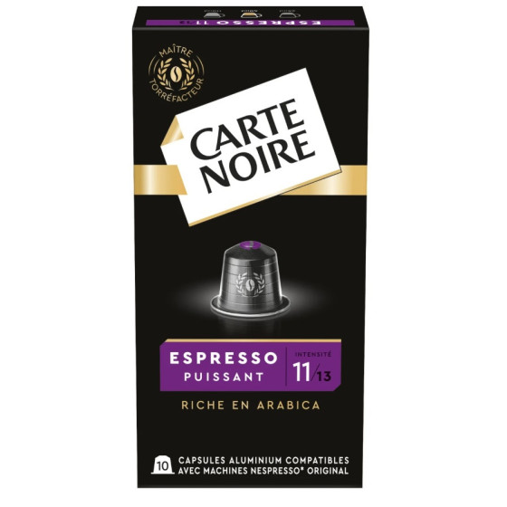 DOSETTE CARTE NOIRE COMPATIBLE NESPRESSO X10
