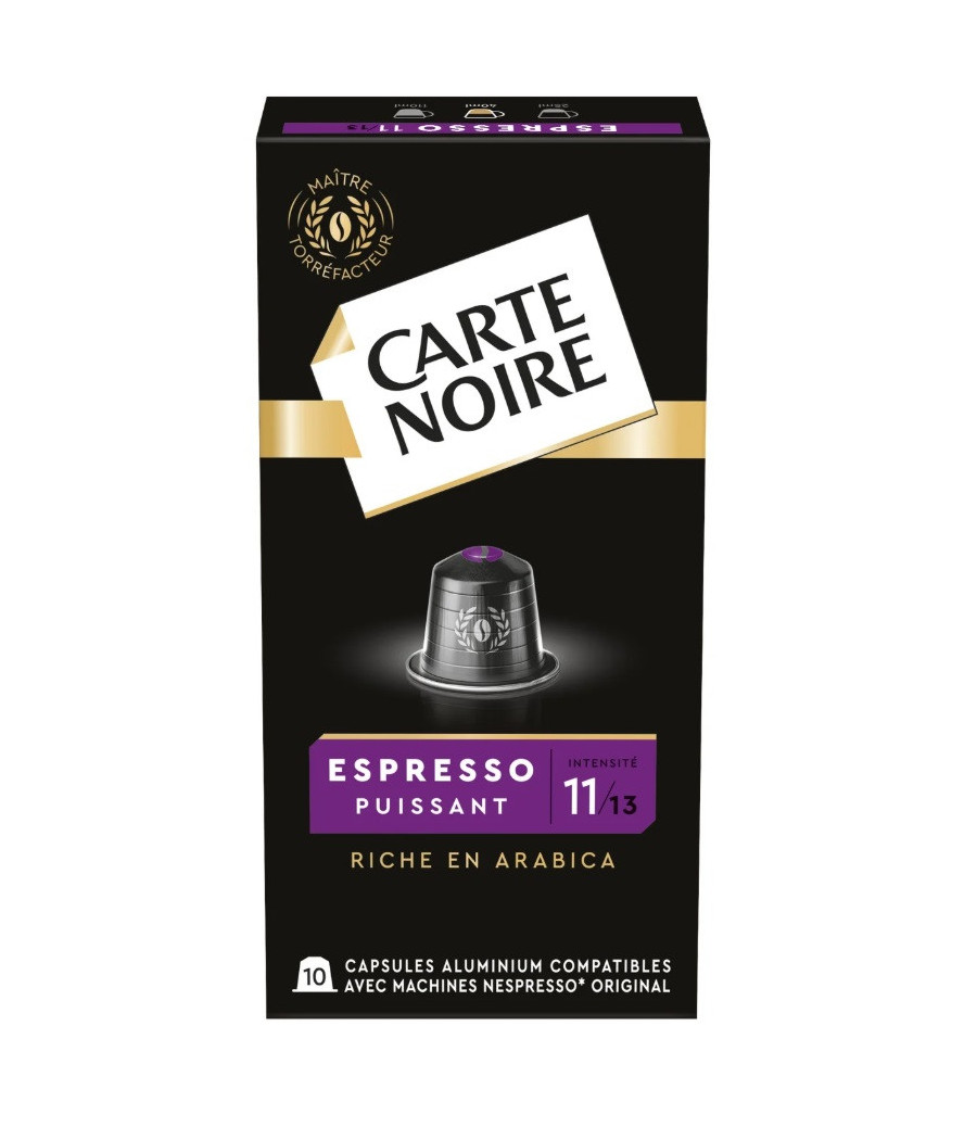 DOSETTE CARTE NOIRE COMPATIBLE NESPRESSO X10 DOSETTE CARTE NOIRE COMPATIBLE NESPRESSO X10