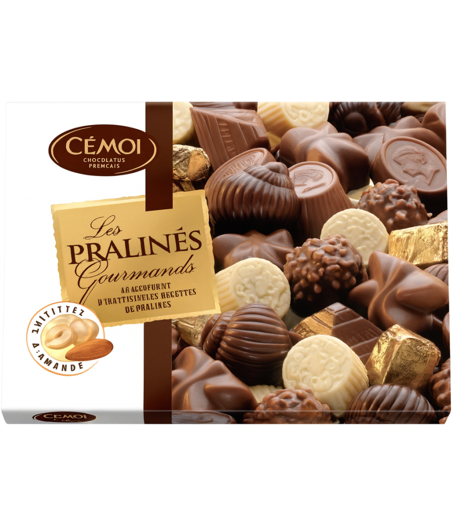 ASSORTISSEMENTS DE CHOCOLATS  PRALINES  CEMOI 302G ASSORTISSEMENTS DE CHOCOLATS  PRALINES  CEMOI 302G