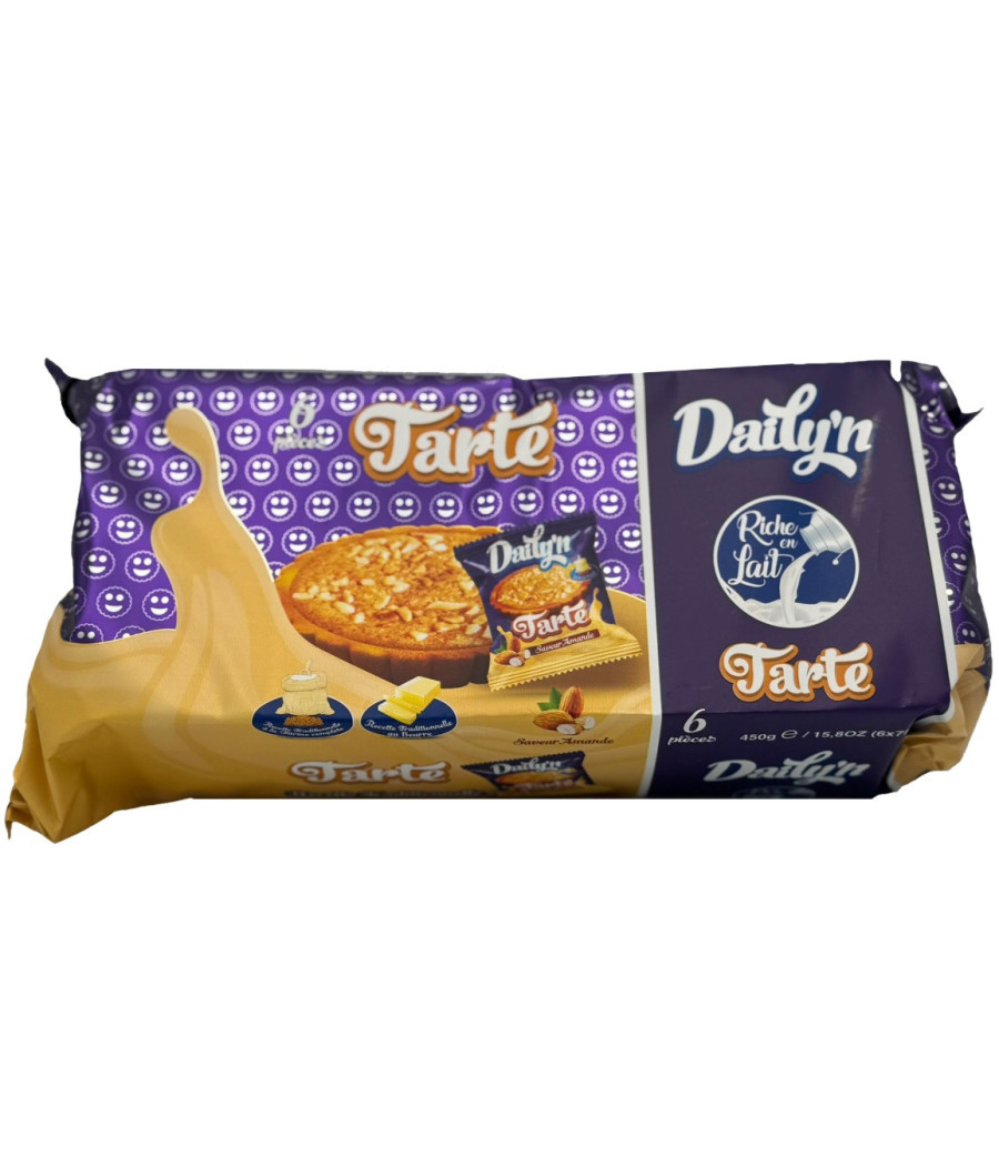 TARTE AMANDE DAILY'N 6X75G TARTE AMANDE DAILY'N 6X75G