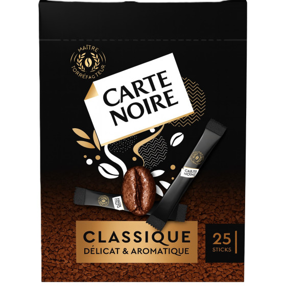 CAFE CLASSIQUE CARTE NOIRE 45G 25 STICKS