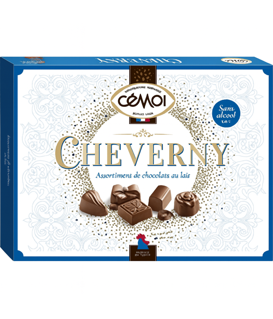 ASSORTIMENT DE CHOCOLATS AU LAIT SANS ALCOOL CEMOI  451G ASSORTIMENT DE CHOCOLATS AU LAIT SANS ALCOOL CEMOI  451G
