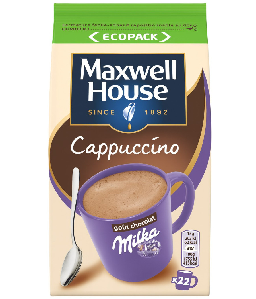 CAPPUCCINO MILKA MAXWELLE HOUSE 335G CAPPUCCINO MILKA MAXWELLE HOUSE 335G