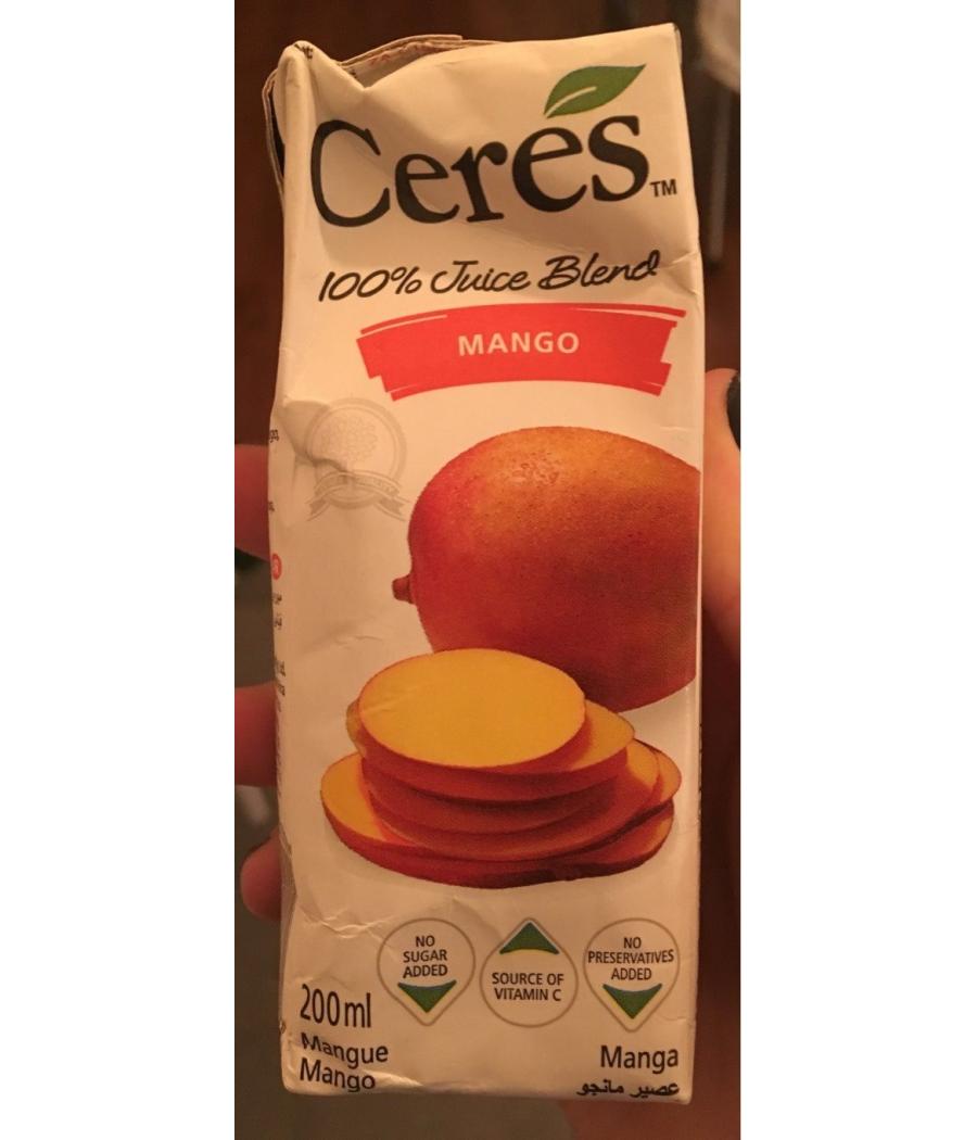 JUS DE FRUITS CERES MANGUE 25CL JUS DE FRUITS CERES MANGUE 25CL