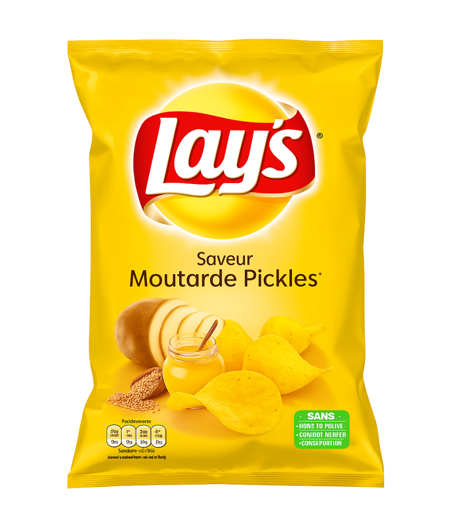 CHIPS SAVEUR MOUTARDE LAYS  130G CHIPS SAVEUR MOUTARDE LAYS  130G