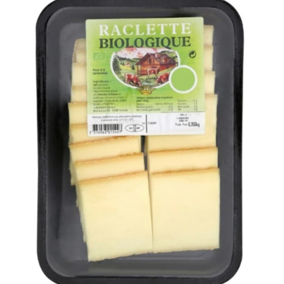FROMAGE A RACLETTE BIOLOGIQUE 350G