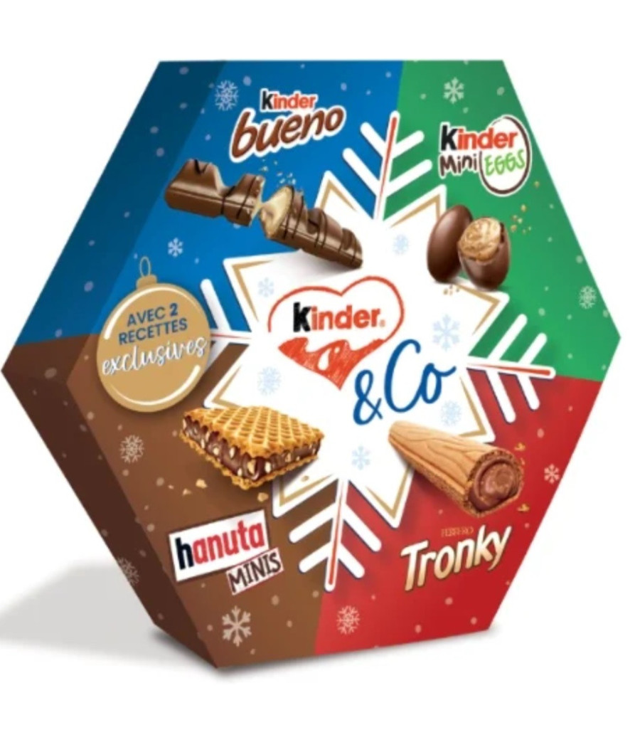 ASSORTIMENT DE BISCUITS ET CHOCOLATS CACAO & NOISETTES KINDER & CO  174G ASSORTIMENT DE BISCUITS ET CHOCOLATS CACAO & NOISETTES KINDER & CO  174G