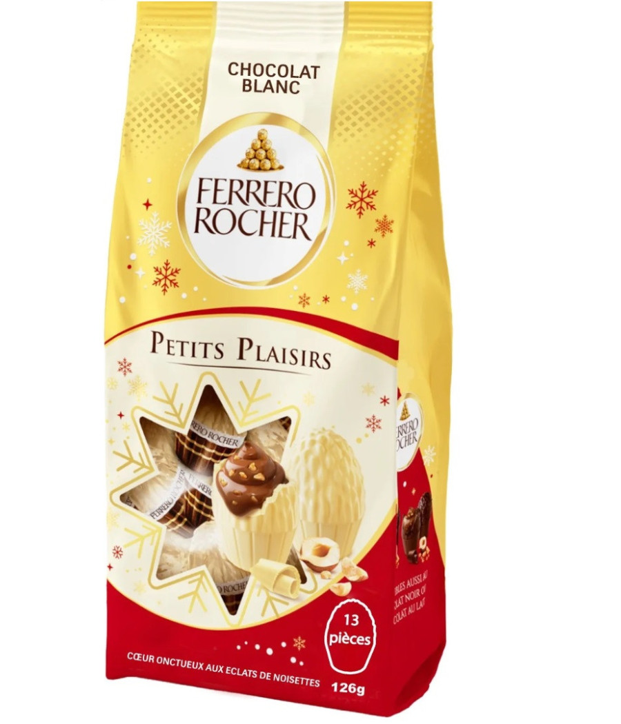ROCHER PETITS PLAISIRS WHITE  126 G X 24 ROCHER PETITS PLAISIRS WHITE  126 G X 24