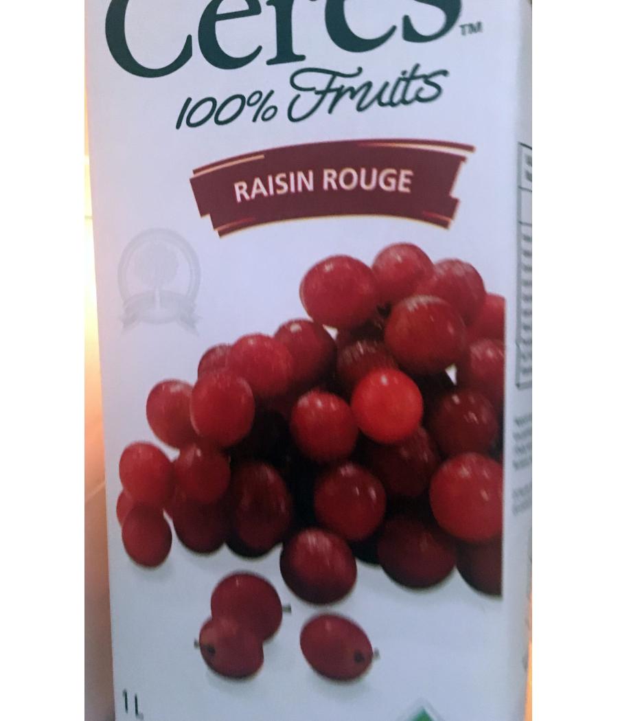 JUS DE FRUITS CERES 100% RAISIN ROUGE (1 L) JUS DE FRUITS CERES 100% RAISIN ROUGE (1 L)