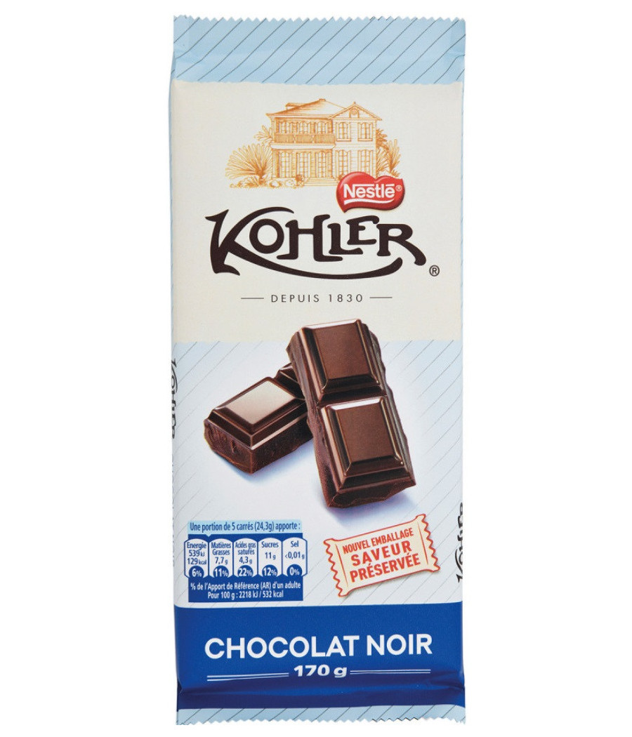CHOCOLAT NOIR 170G CHOCOLAT NOIR 170G
