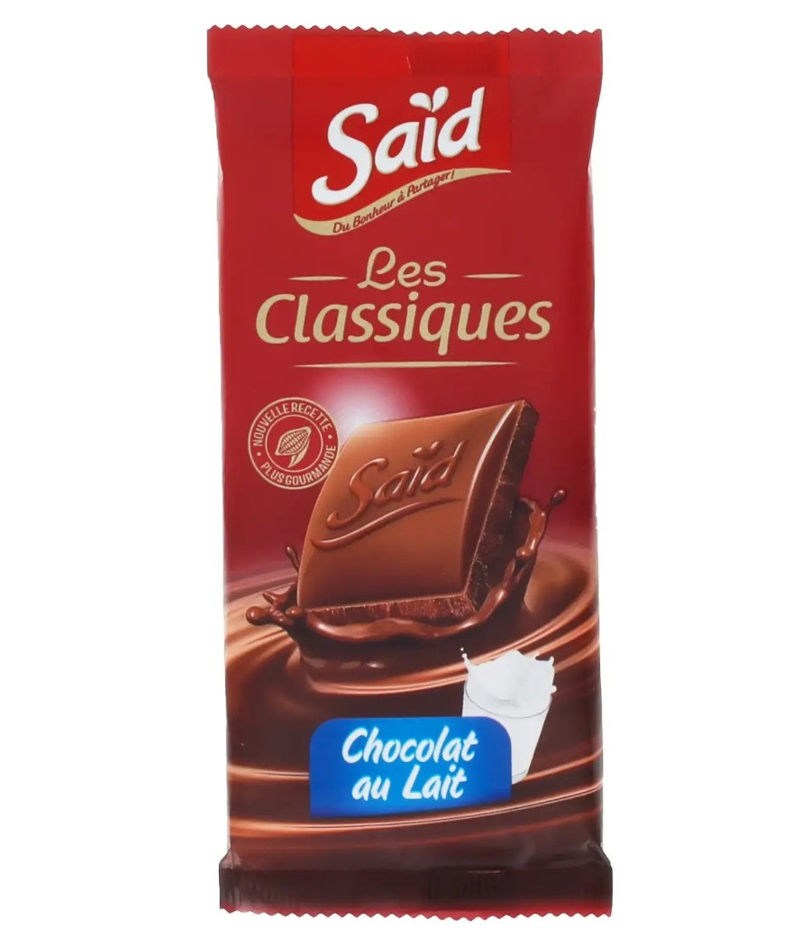 CHOCOLAT AU LAIT SAID  80G CHOCOLAT AU LAIT SAID  80G