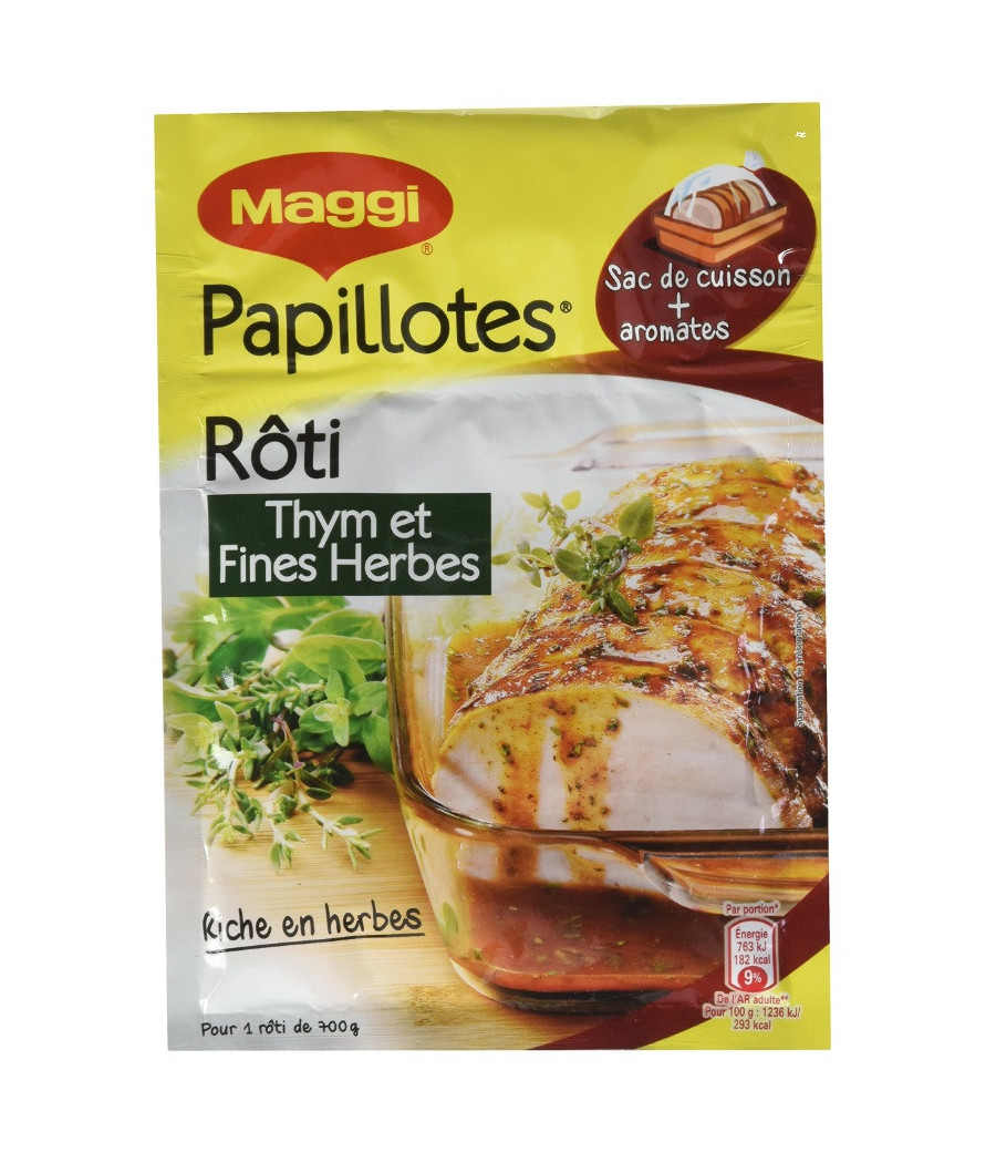 PAPILLOTES ROTI RECETTE FACON FORESTIERE 30 G PAPILLOTES ROTI RECETTE FACON FORESTIERE 30 G