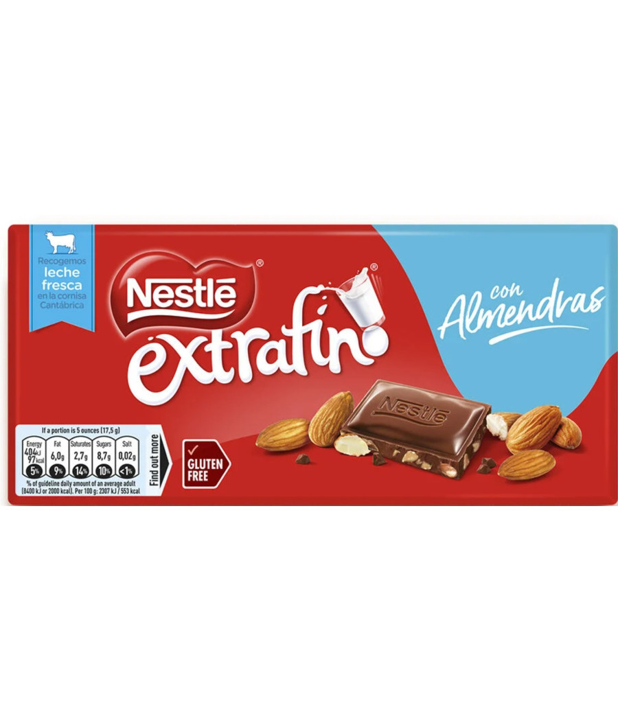 CHOCO LAIT AMANDE  NESTLE 123G CHOCO LAIT AMANDE  NESTLE 123G