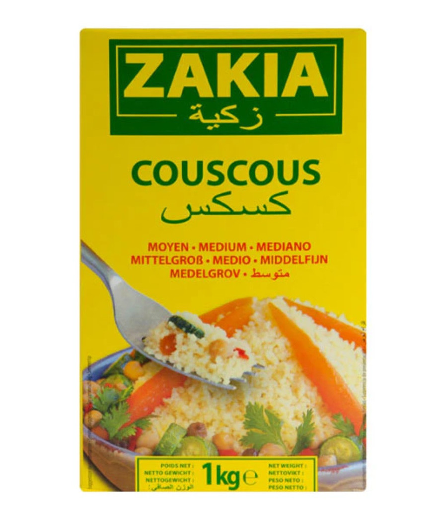 COUSCOUS ZAKIA MOYEN 1KG COUSCOUS ZAKIA MOYEN 1KG