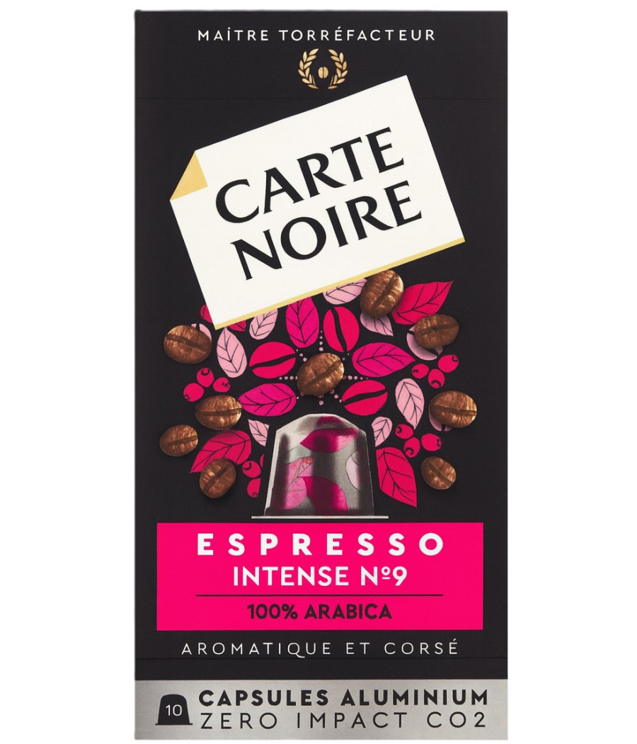 CAFE ESPRESSO INTENSE N°9 CARTE NOIRE 55G CAFE ESPRESSO INTENSE N°9 CARTE NOIRE 55G
