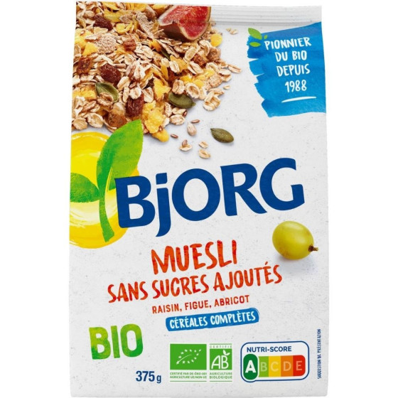 MUESLI RAISIN, FIGUE, ABRICOT 375 G