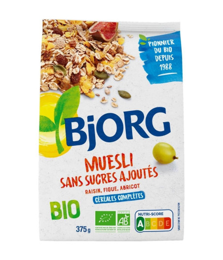MUESLI RAISIN, FIGUE, ABRICOT 375 G