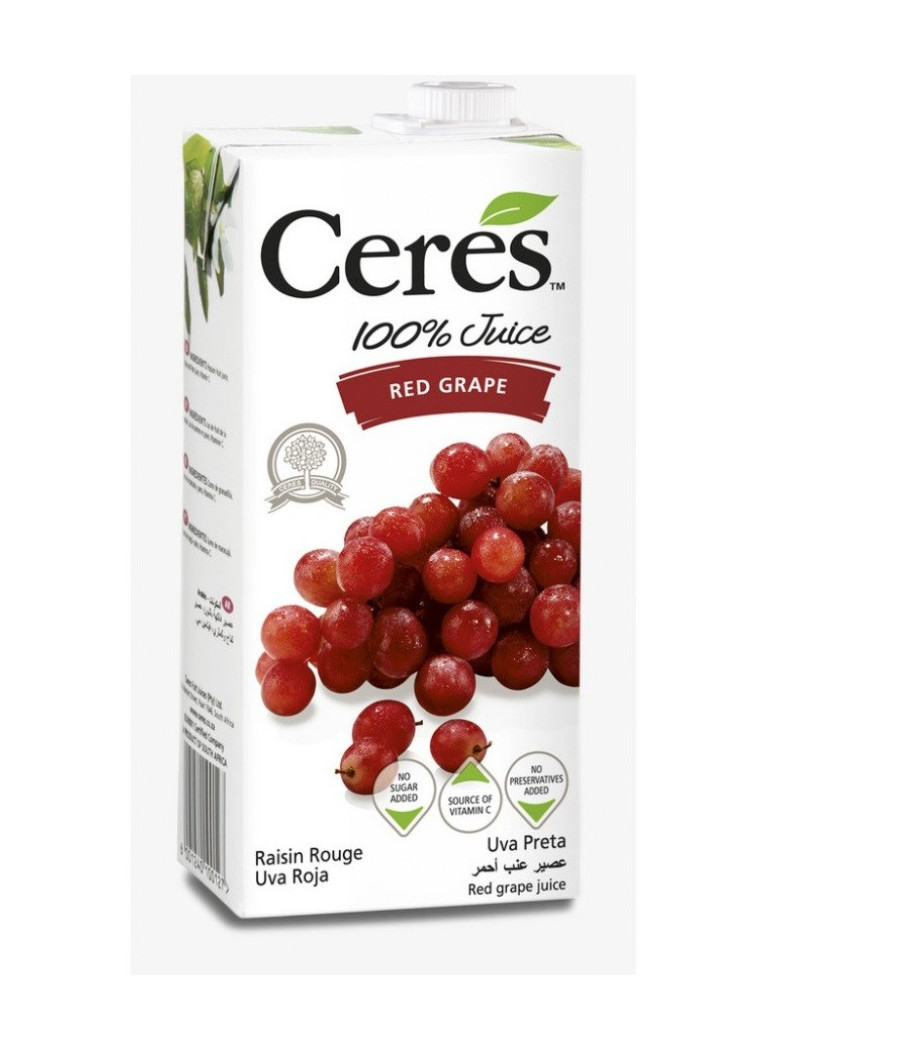JUS DE FRUITS CERES 100% RAISIN ROUGE (1 L) JUS DE FRUITS CERES 100% RAISIN ROUGE (1 L)