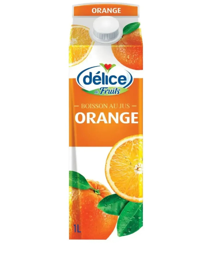 JUS DE FRUITS D'ORANGE DELICE 1L JUS DE FRUITS D'ORANGE DELICE 1L