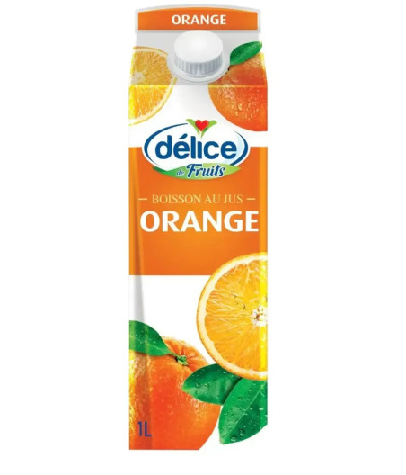 JUS DE FRUITS D'ORANGE DELICE 1L