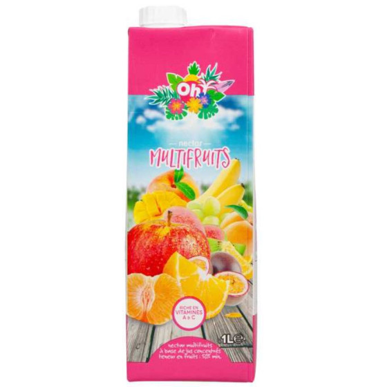 JUS DE FRUITS MULTIFRUITS SUCRÉ  NECTAR 1L