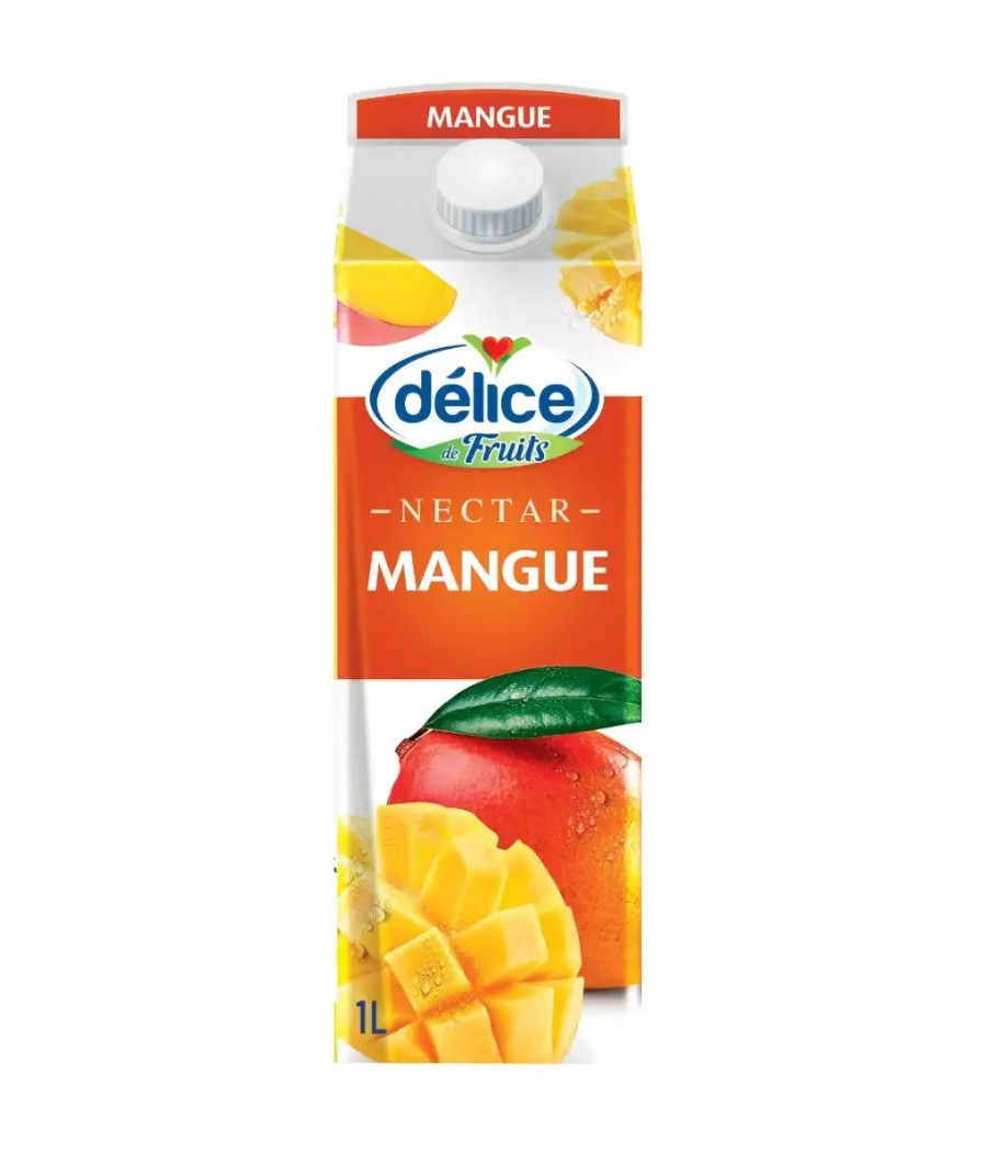 JUS DE FRUITS A LA MANGUE DELICE DE FRUIT NECTAR 1L JUS DE FRUITS A LA MANGUE DELICE DE FRUIT NECTAR 1L