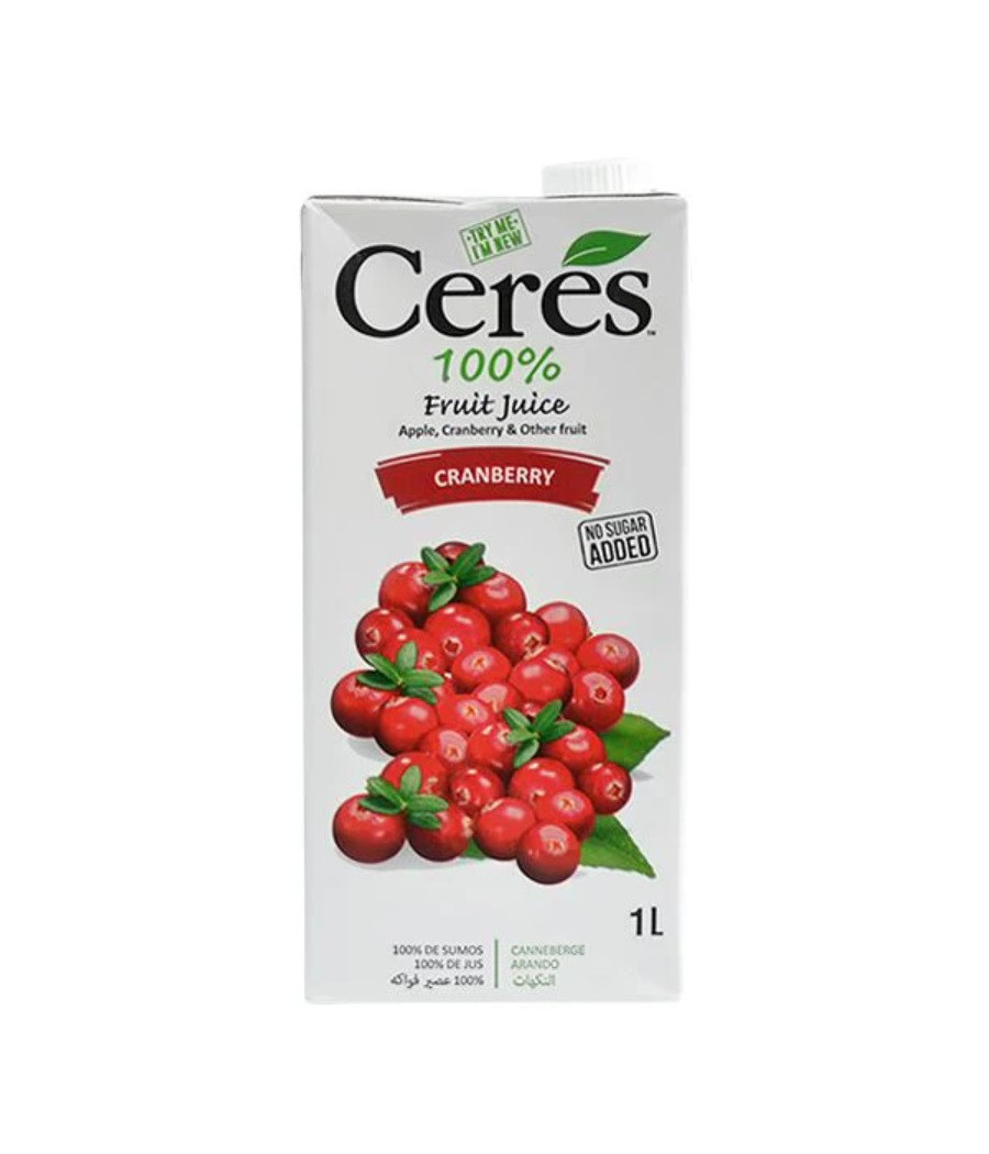 JUS DE FRUITS CRANBERRIES CERES 1L JUS DE FRUITS CRANBERRIES CERES 1L