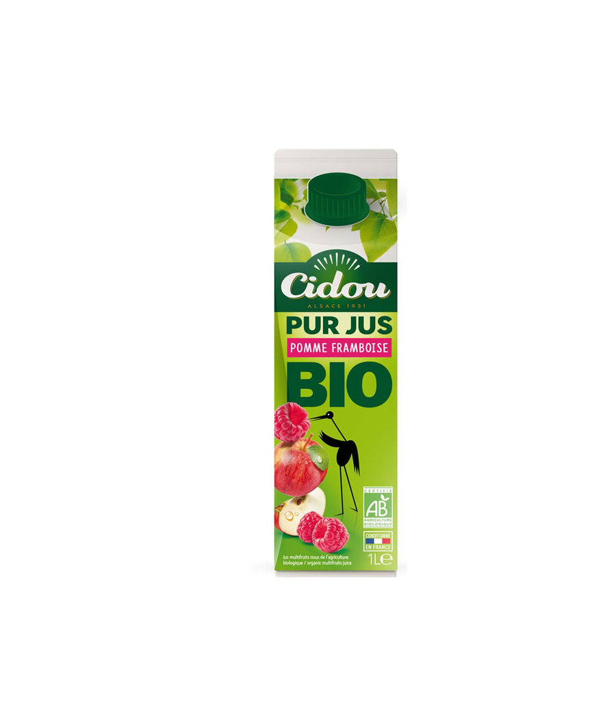 JUS DE FRUITS CIDOU PUR POMME FRAMBOISE 1L JUS DE FRUITS CIDOU PUR POMME FRAMBOISE 1L