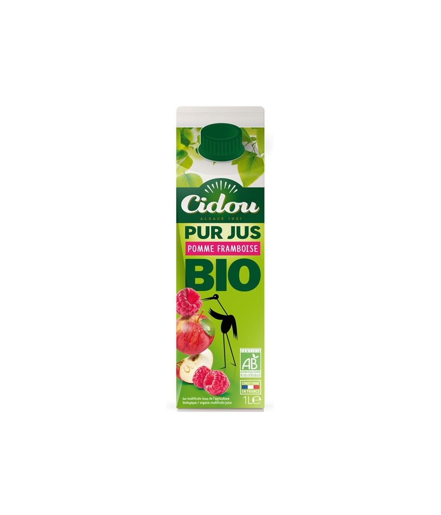 JUS DE FRUITS CIDOU PUR POMME FRAMBOISE 1L JUS DE FRUITS CIDOU PUR POMME FRAMBOISE 1L