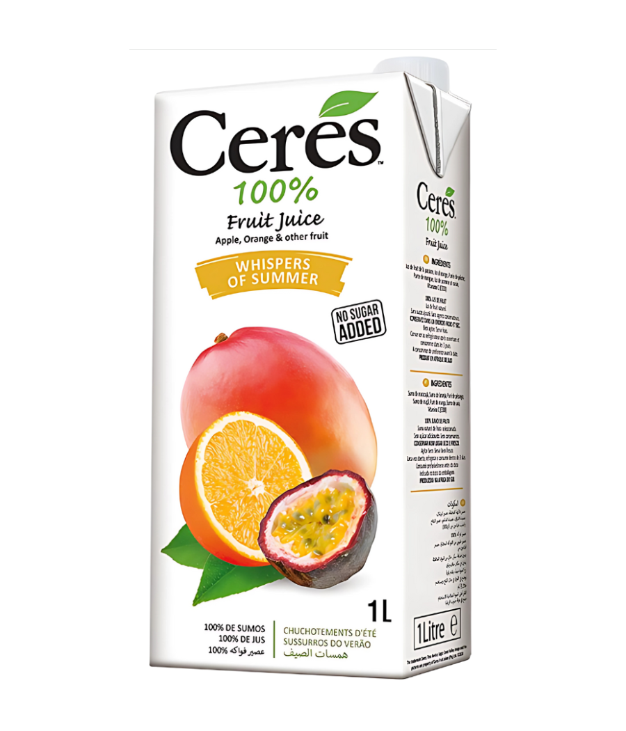 JUS DE FRUITS CERES MULTI-FRUITS  JUICE WHISPERS OF SUMMER 1L JUS DE FRUITS CERES MULTI-FRUITS  JUICE WHISPERS OF SUMMER 1L