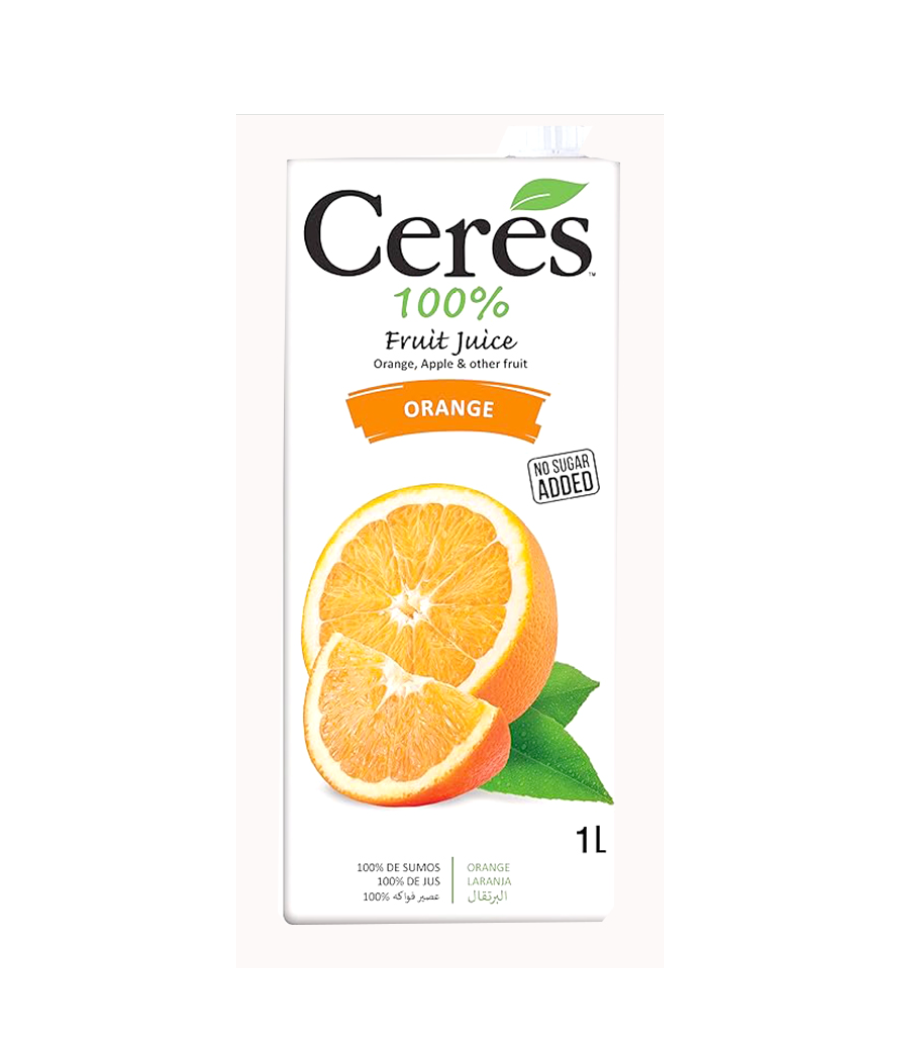 JUS DE FRUITS CERES 100% ORANGE (1 L) JUS DE FRUITS CERES 100% ORANGE (1 L)